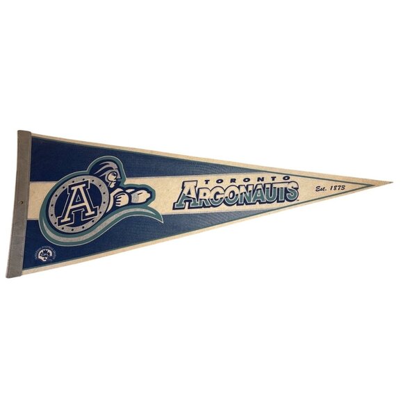 Vintage Toronto Argonauts CFL Felt Pennant Blue & White Canada Football - Picture 1 of 15